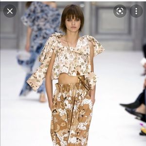 Definitely feminine Chloe floral straps cotton top.